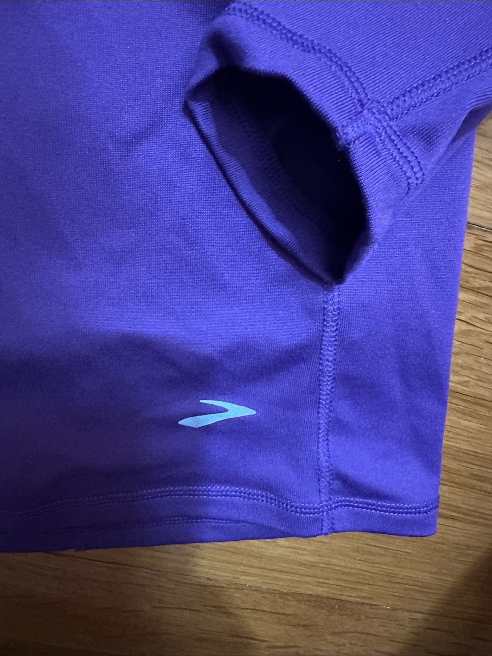 Brooks Purple Long-Sleeve Quarter-Zip Running Top size medium - Picture 4 of 5